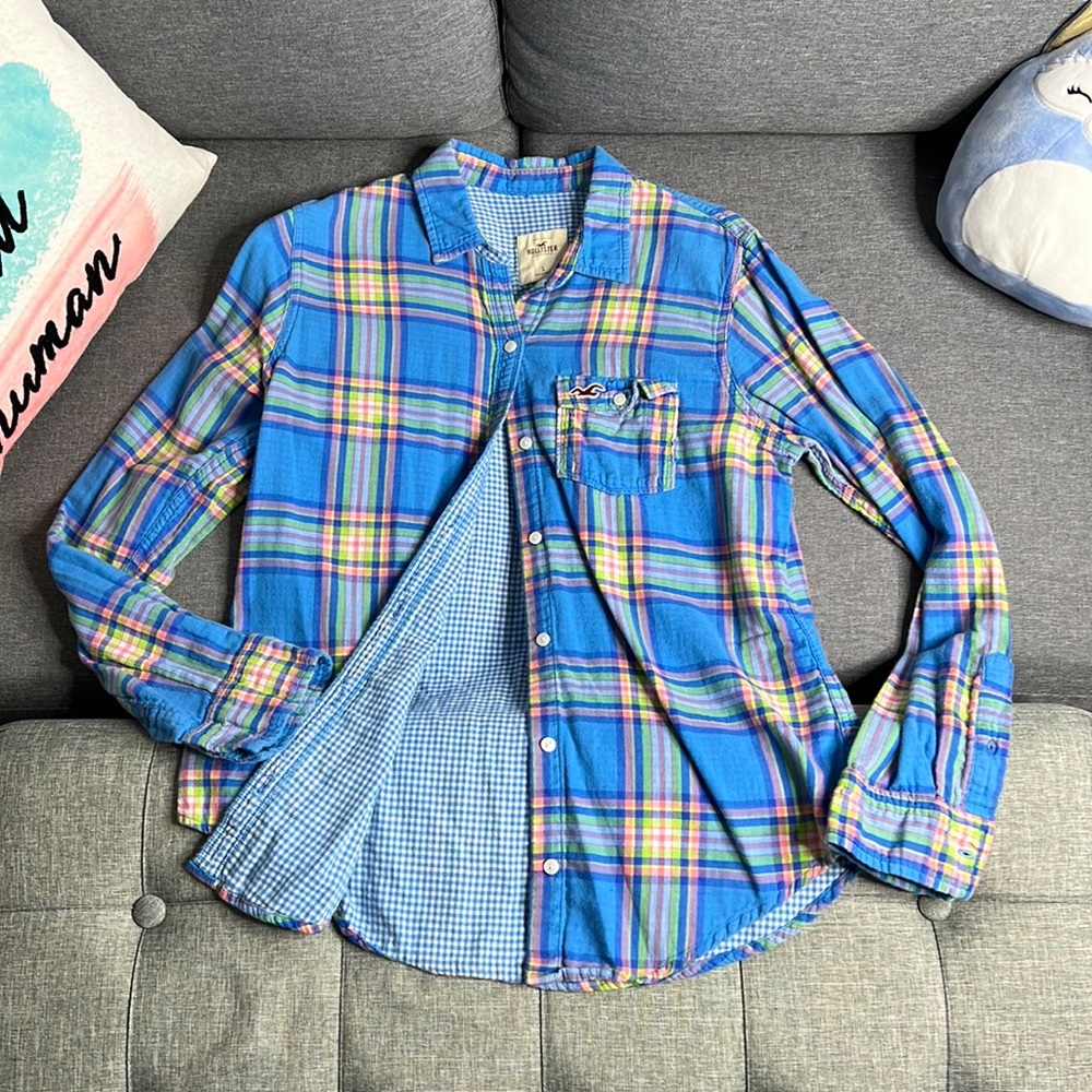 Hollister Vibrant Multicolor Flannel